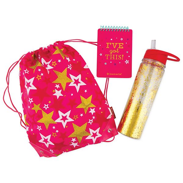 Girls 7 16 American Girl Sports Backpack Water Bottle Journal Gift Set - bottle set roblox