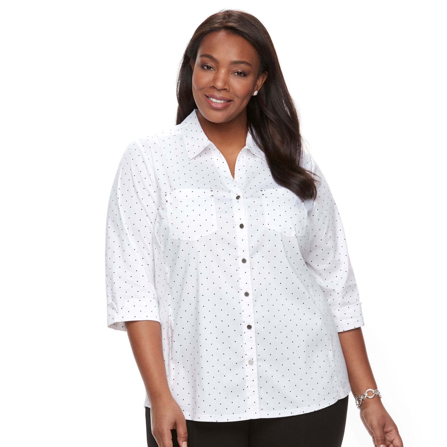 kohls womens shirts and tops plus size