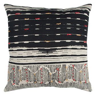 Rizzy Home Striped Tassles II Throw Pillow