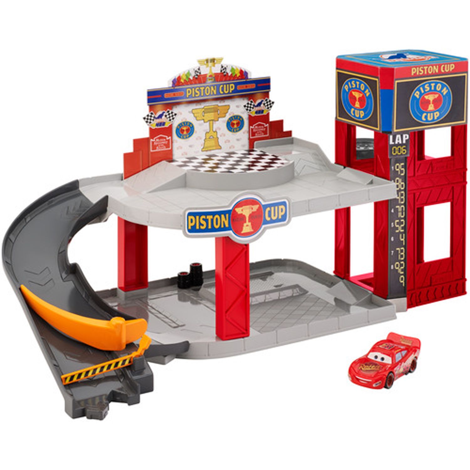 piston cup motorized garage