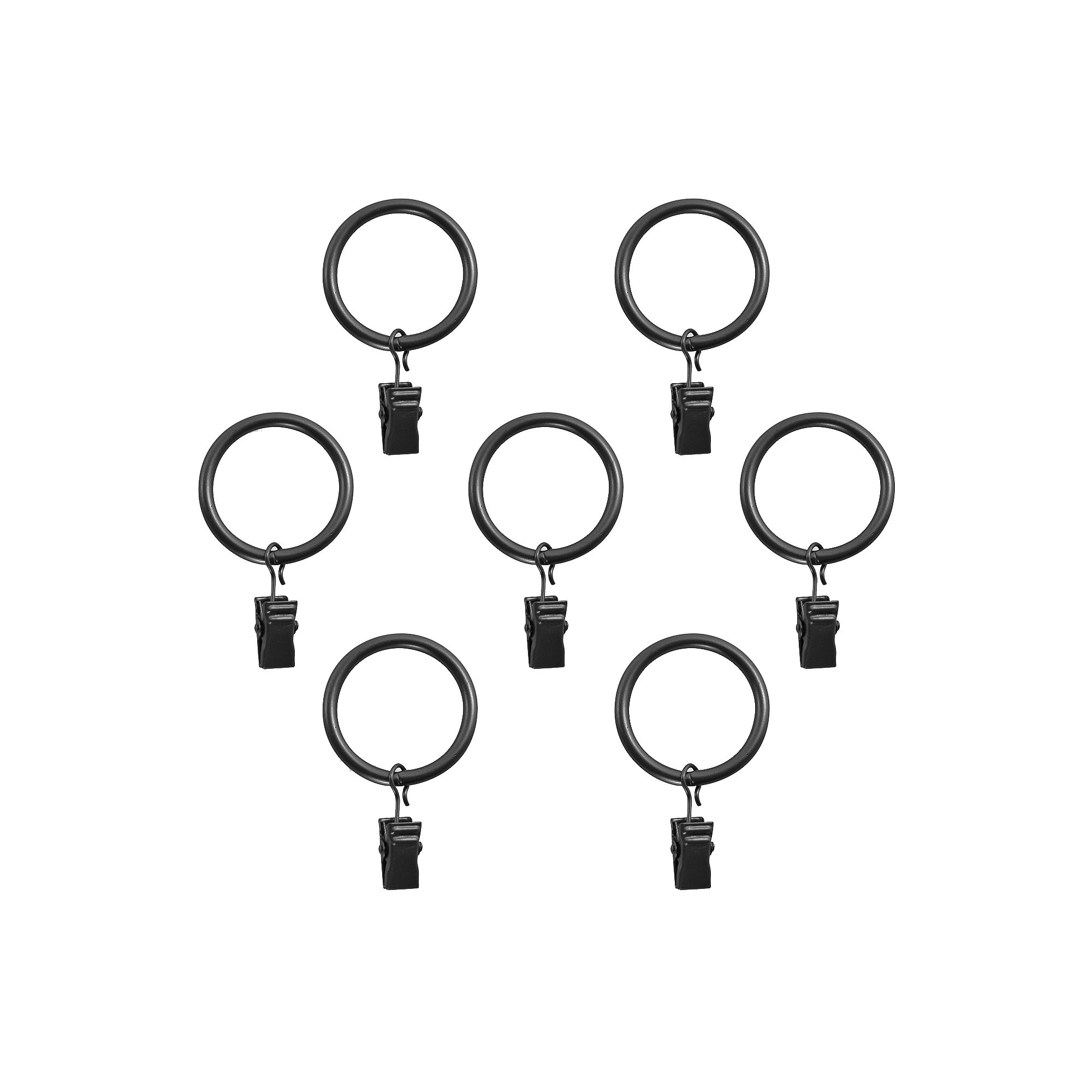 Decopolitan 7-pack Curtain Clip Rings, Bronze