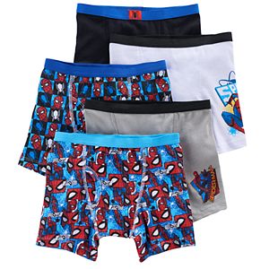 Boys Spider-Man 5-Pack Boxer Briefs