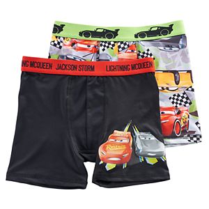 Boys 6-10 Disney Cars 2-Pack Boxer Briefs