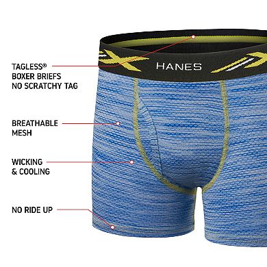 Boys Hanes 3-Pack X-Temp Performance Boxer Briefs