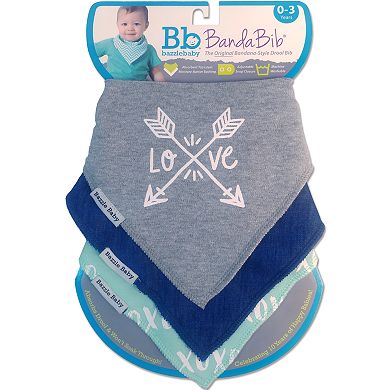 Bazzle Baby 3-pk. Arrows & "XOXO" Bandana Bib Set