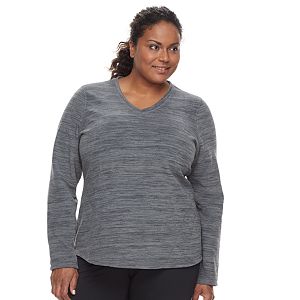 Plus Size Tek Gear® Microfleece V-Neck Top