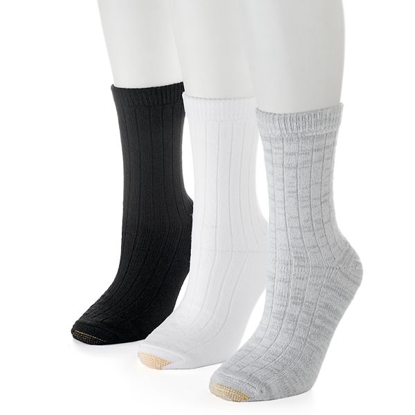 Women's GOLDTOE® 3-pk. Ultra Soft & Cozy Ribbed Crew Socks