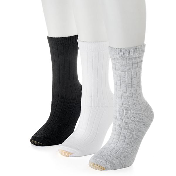 Women's GOLDTOE® 3pk. Ultra Soft & Cozy Ribbed Crew Socks