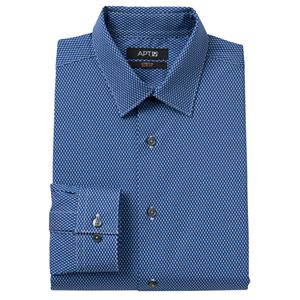 Men's Apt. 9® Modern-Fit Patterned Stretch Dress Shirt
