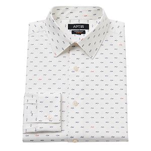 Men's Apt. 9® Slim-Fit Premier Flex Collar Stretch Dress Shirt
