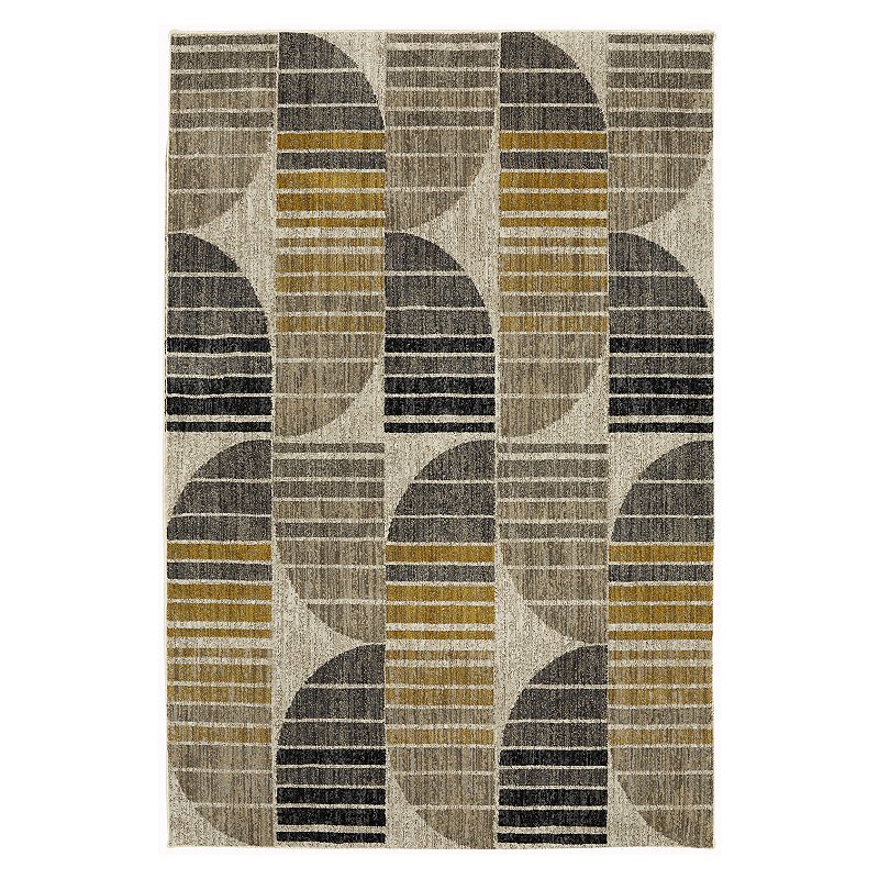 Mohawk Home Metropolitan Crescent Rug, Multicolor, 5X7.5 Ft