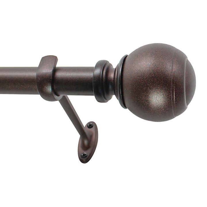 Decopolitan Ball Window Curtain Rod Collection