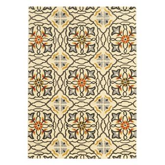 Linon Trio Geometric Floral I Rug