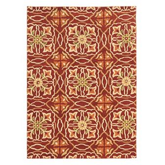 Linon Trio Geometric Floral I Rug