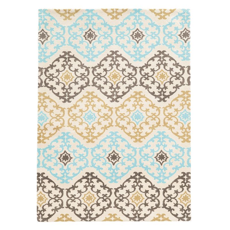 Linon Geo 01 Rug, Grey, 8X10 Ft