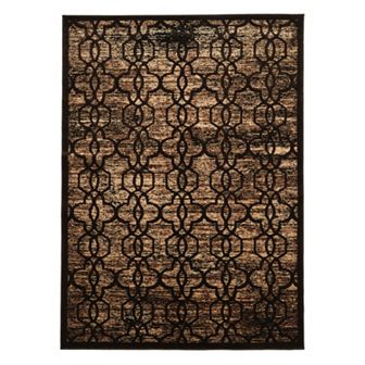 Linon Platinum Iron Gate Trellis Rug