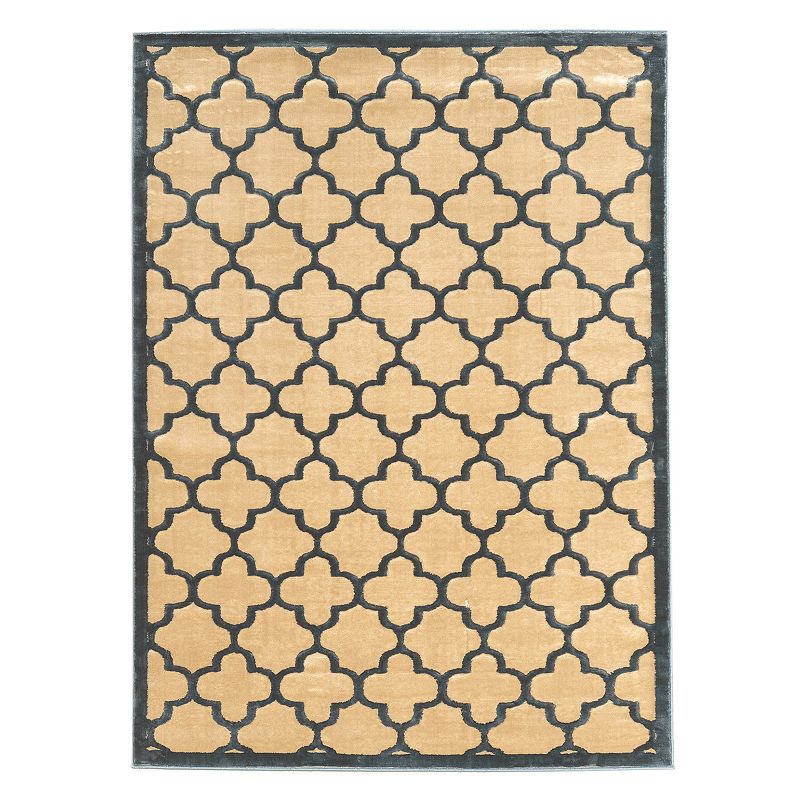 Linon Platinum Trellis II Rug, Brown, 5X7 Ft