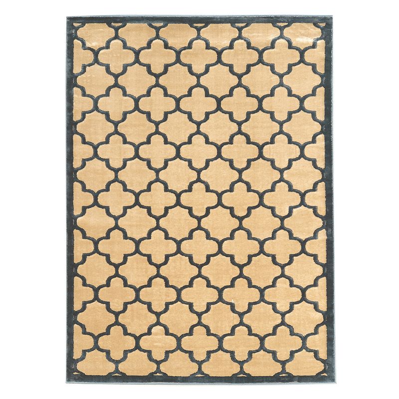 Linon Platinum Trellis II Rug, Brown, 5X7 Ft