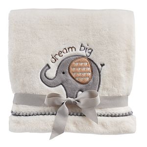 Just Born Safari Plush Fleece Baby Blanket