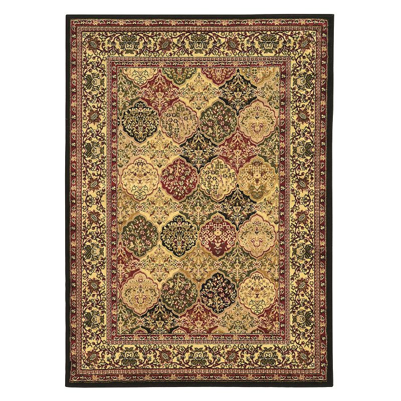 Linon Elegance Tabriz Framed Floral Rug, Multicolor, 8X10 Ft