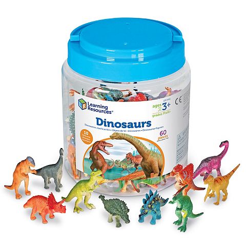 Детские фигурки Learning Resources 60 pc Dinosaur Counters