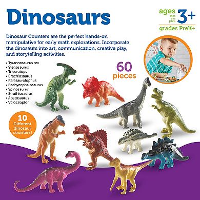 Learning Resources 60-pc. Dinosaur Counters