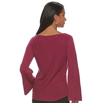 Women's ELLE™ Ribbed Boatneck Sweater