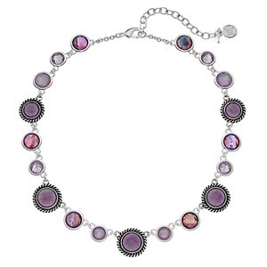 Dana Buchman Round Stone Station Necklace
