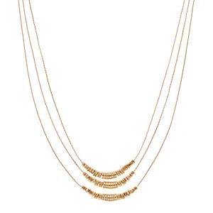 Dana Buchman Long Hexagonal Bead Layered Necklace