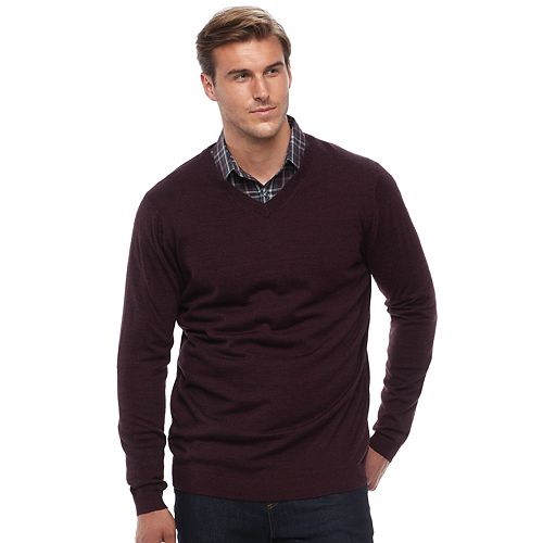 Big & Tall Apt. 9® RegularFit WoolBlend Merino Sweater