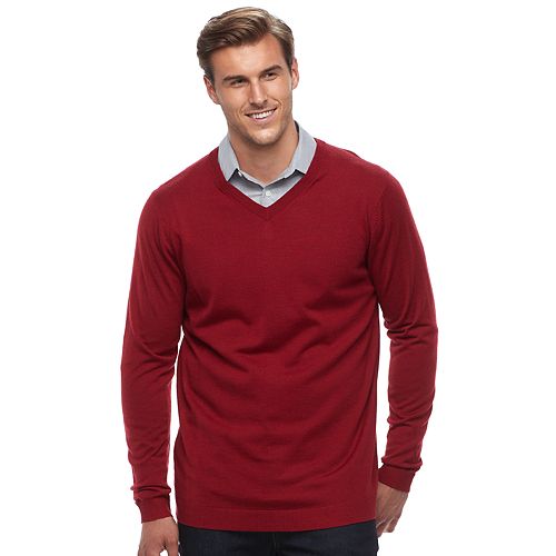 Big & Tall Apt. 9® Regular-Fit Wool-Blend Merino Sweater