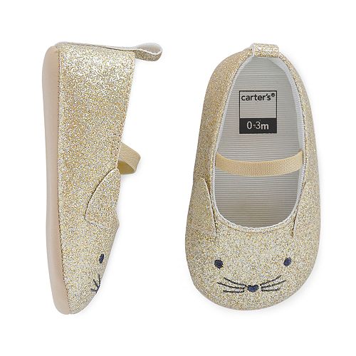 carter's glitter mary jane shoes