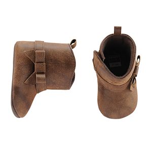 Baby Girl Carter's Bow Riding Boot Crib Shoes