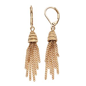 Dana Buchman Textured Tassel Nickel Free Drop Earrings