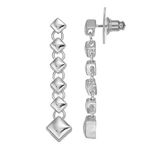 Dana Buchman Square Link Nickel Free Linear Drop Earrings