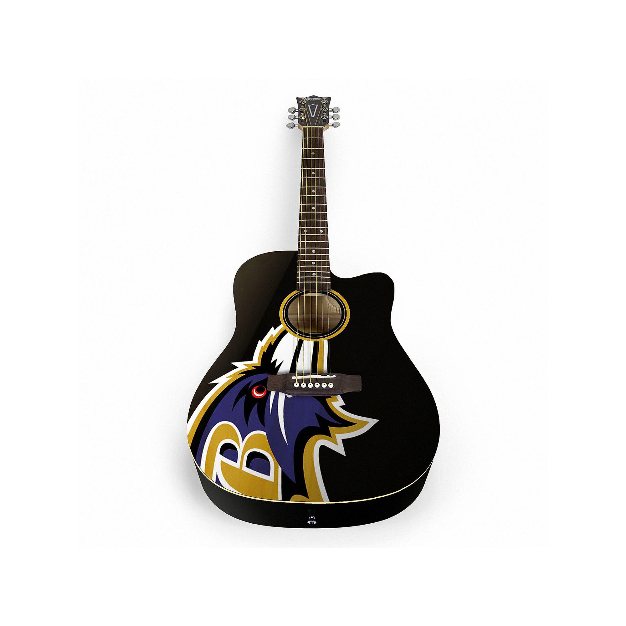 Woodrow Baltimore Ravens Acoustic Guitar, Team