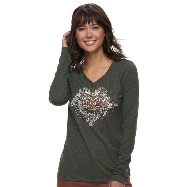 kohls sonoma v neck tee