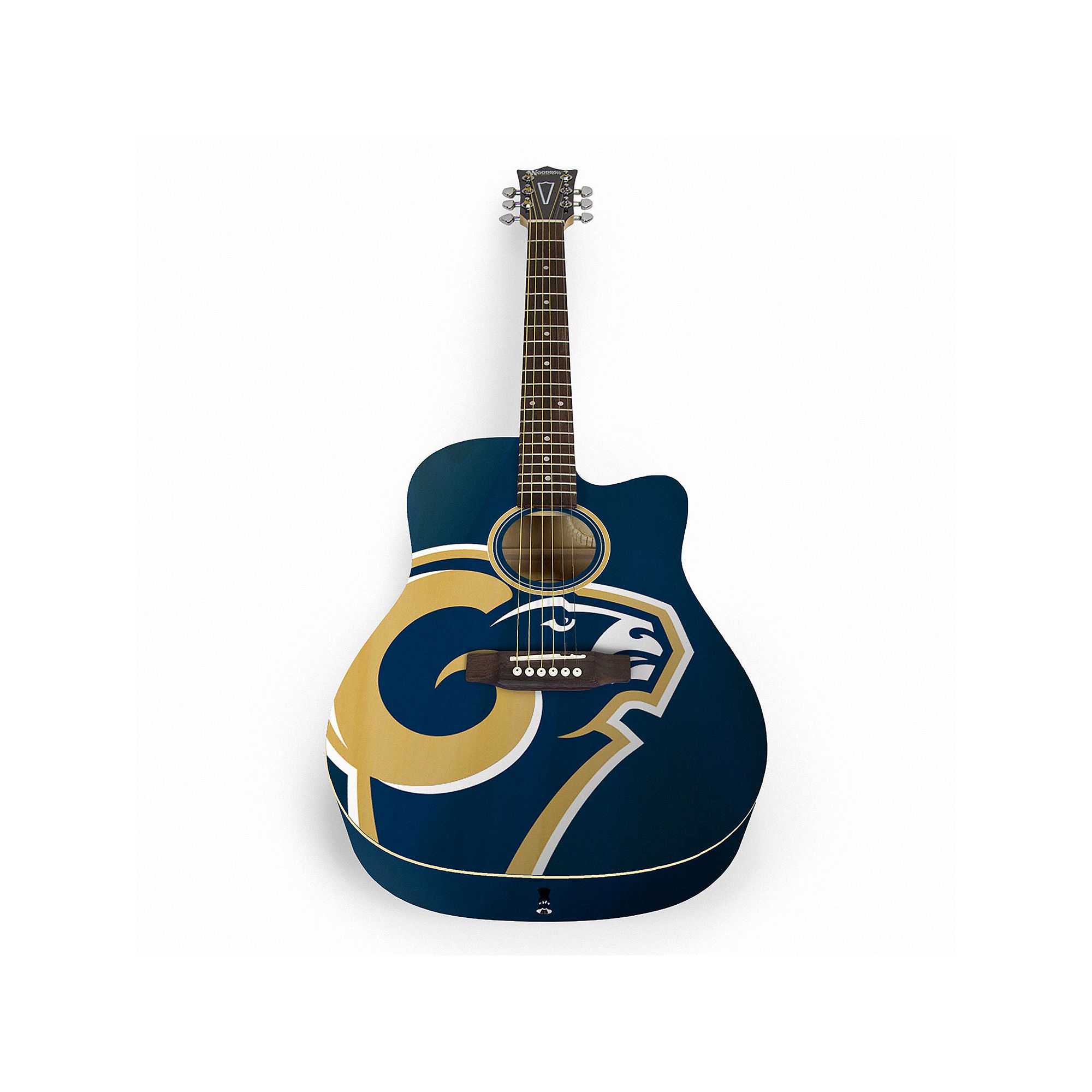 Woodrow Los Angeles Rams Acoustic Guitar, Team