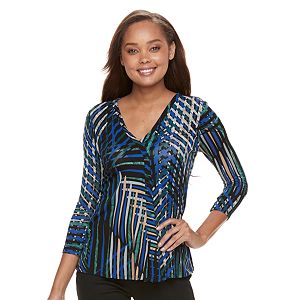 Petite Dana Buchman Release Pleat Top