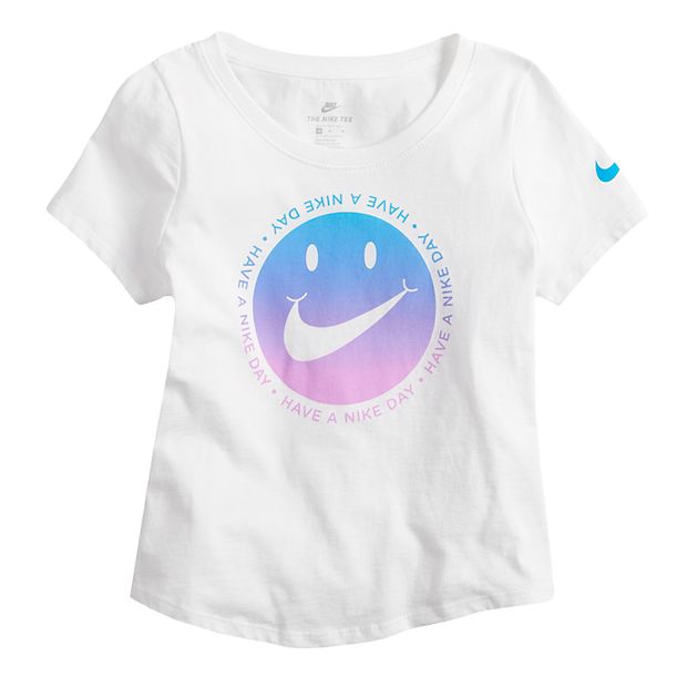 Girls "Have Day" Smiley Swoosh Tee