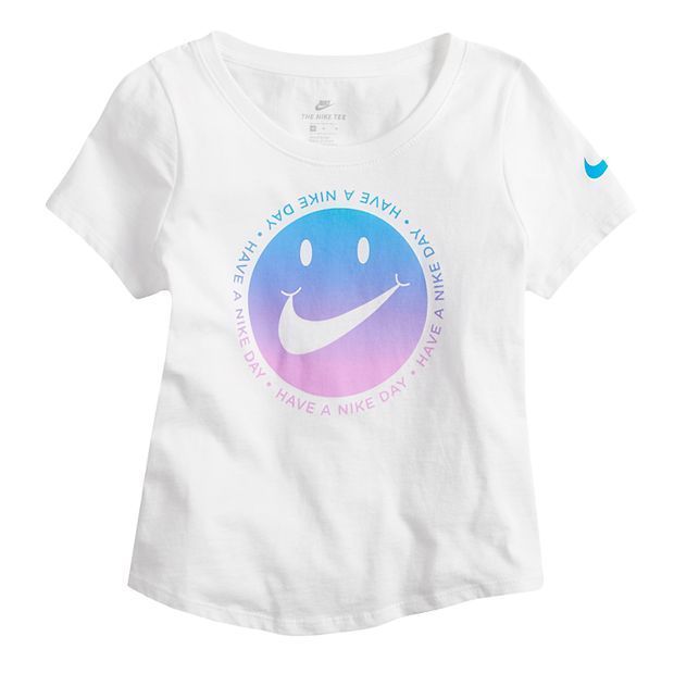 Hvad er der galt excitation Blænding Girls 7-16 Nike "Have a Nike Day" Smiley Swoosh Tee