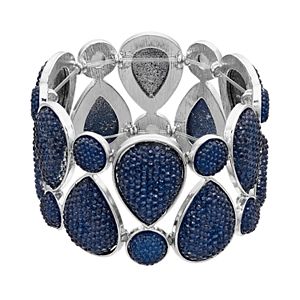 Blue Teardrop Stretch Bracelet