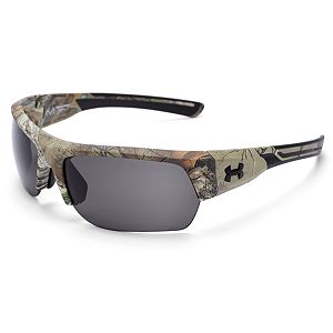 Men's Under Armour Big Shot Realtree Camo Semirimless Wrap Sunglasses