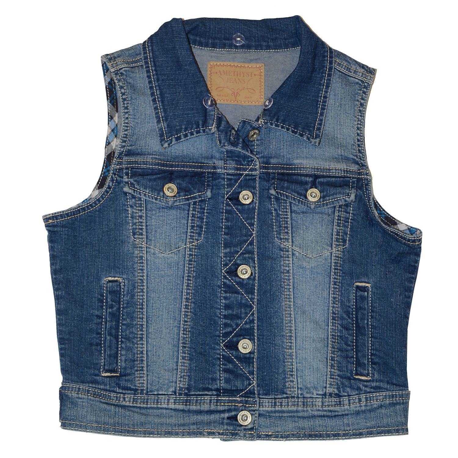 juniors jean vest