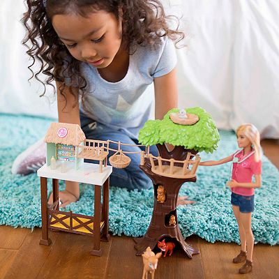 Barbie Woodland Animal Rescue Center Playset