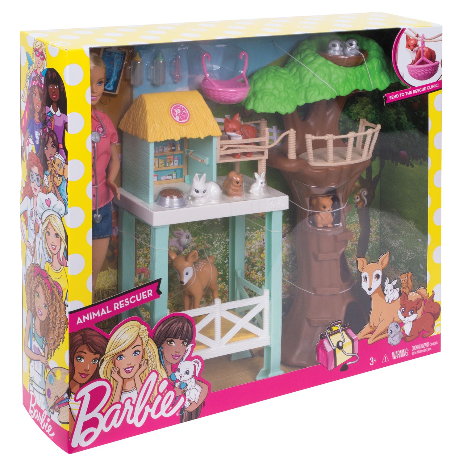 barbie rescue center playset