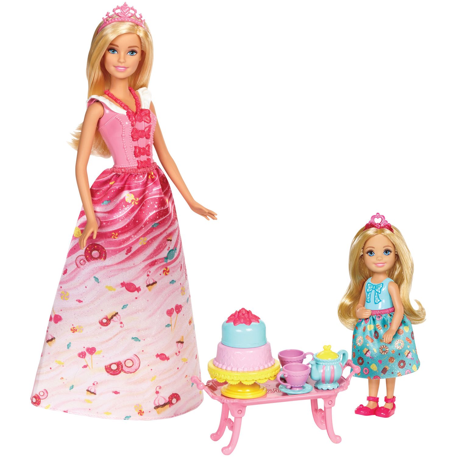 barbie dreamtopia dolls and tea party playset