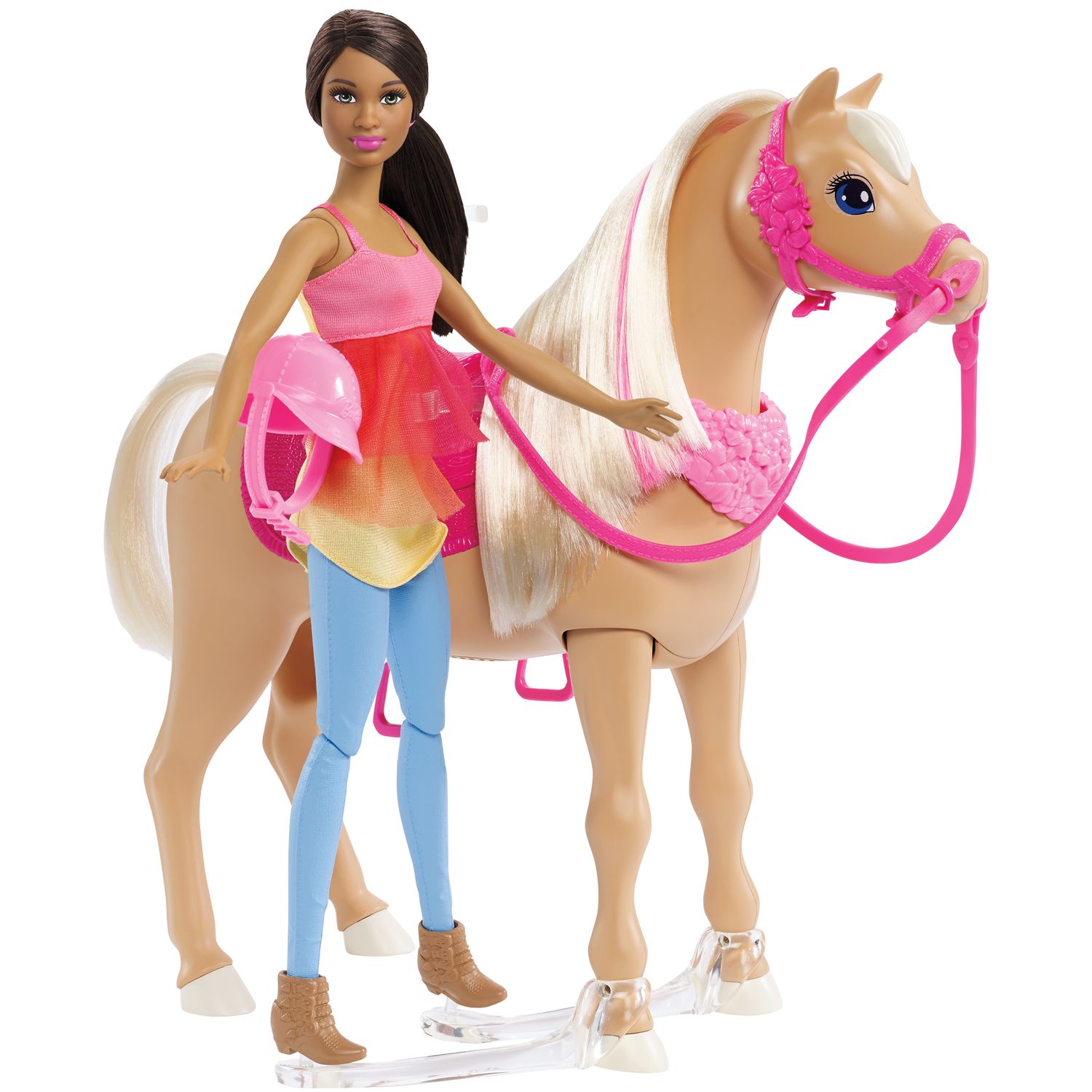 barbie doll and horse