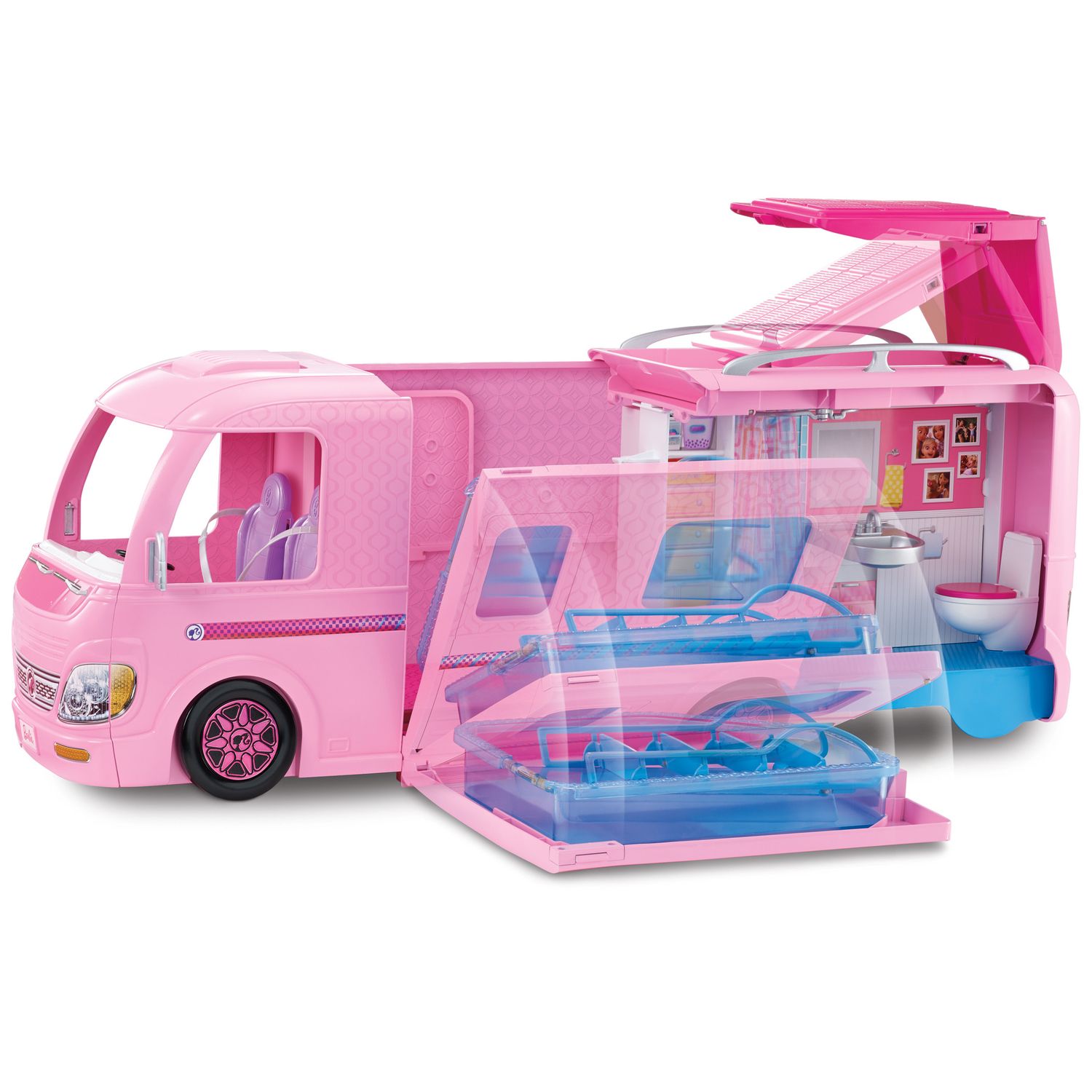 barbie camper with pool