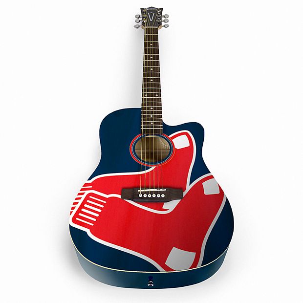 Woodrow Boston Red Sox Acoustic Guitar